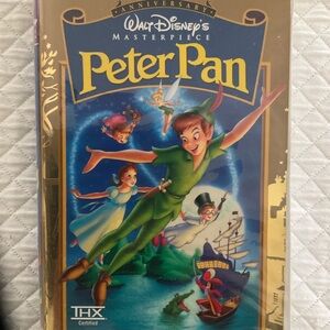 Disney Peter Pan Masterpiece VHS - Gold and Blue